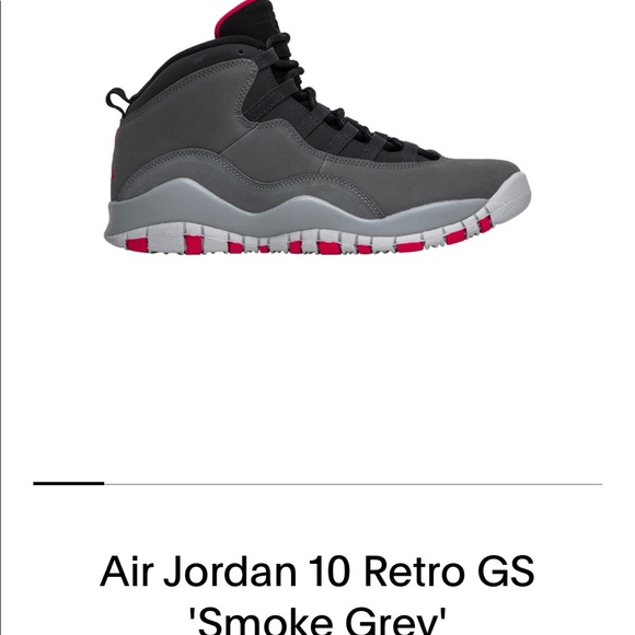 BNIB girl’s Jordan 10 in smoke grey and pink!  Size 6. - Picture 7 of 7